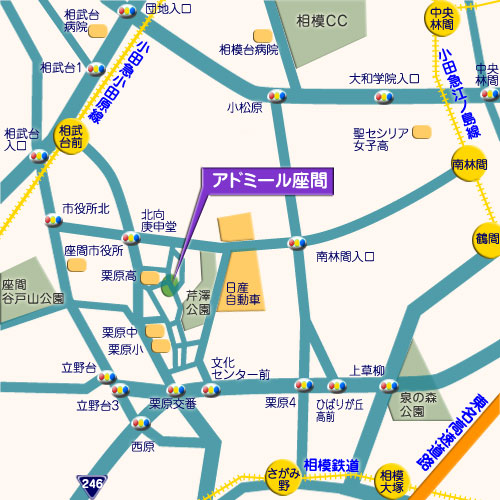 アドミール座間 霊園地図 霊園・墓石の須藤石材