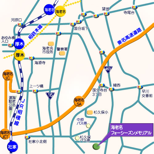 海老名フォーシーズンメモリアル　霊園地図　霊園・墓石の須藤石材