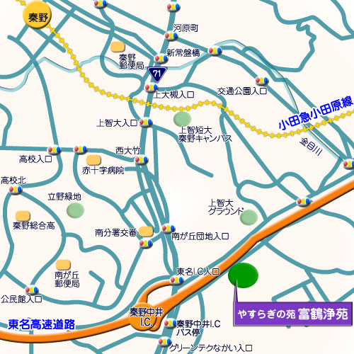 やすらぎの苑 富鶴浄苑 霊園地図 霊園・墓石の須藤石材