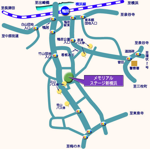 メモリアルステージ新横浜　霊園地図　霊園・墓石の須藤石材