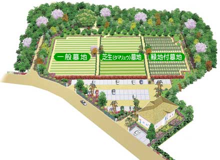 朝陽の杜墓苑の墓域